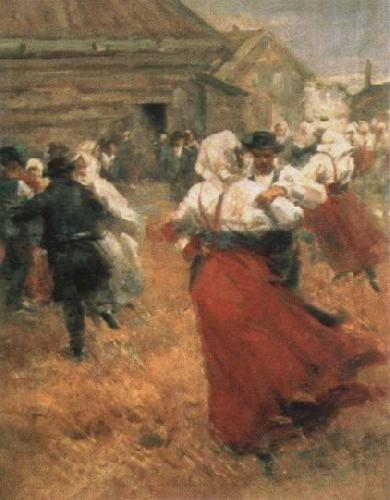 Anders Zorn country festival Sweden oil painting art